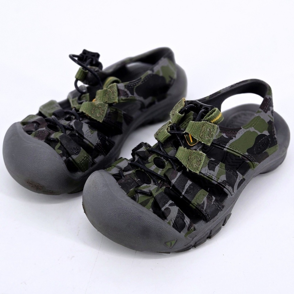 KEEN Newport H2 Camo Water Sandals Hiking Shoes Gorpcore Toddler Size 11 VGUC